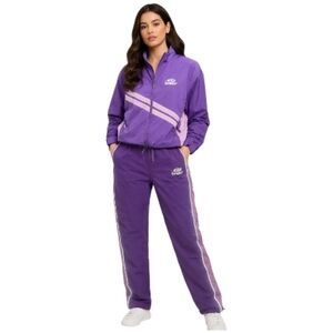 Guess Sport Purple “Love Potion” Reflective Tracksuit Set Jacket Pants Small nwt
